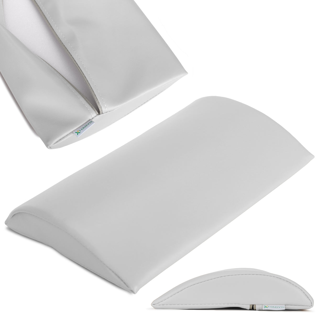 Lenden-Halbrolle für Massage | 40x25x5 | Polsterung Satin Comfort