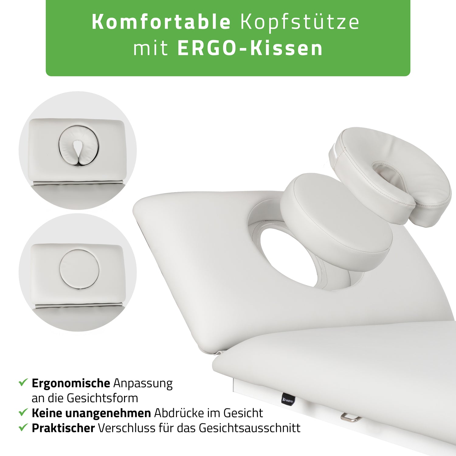 Massageliege Elektrisch Fortis 2 Ergo | 2-Segmente | Handfernbedienung Steuerrahmen | 3 Jahre Garantie