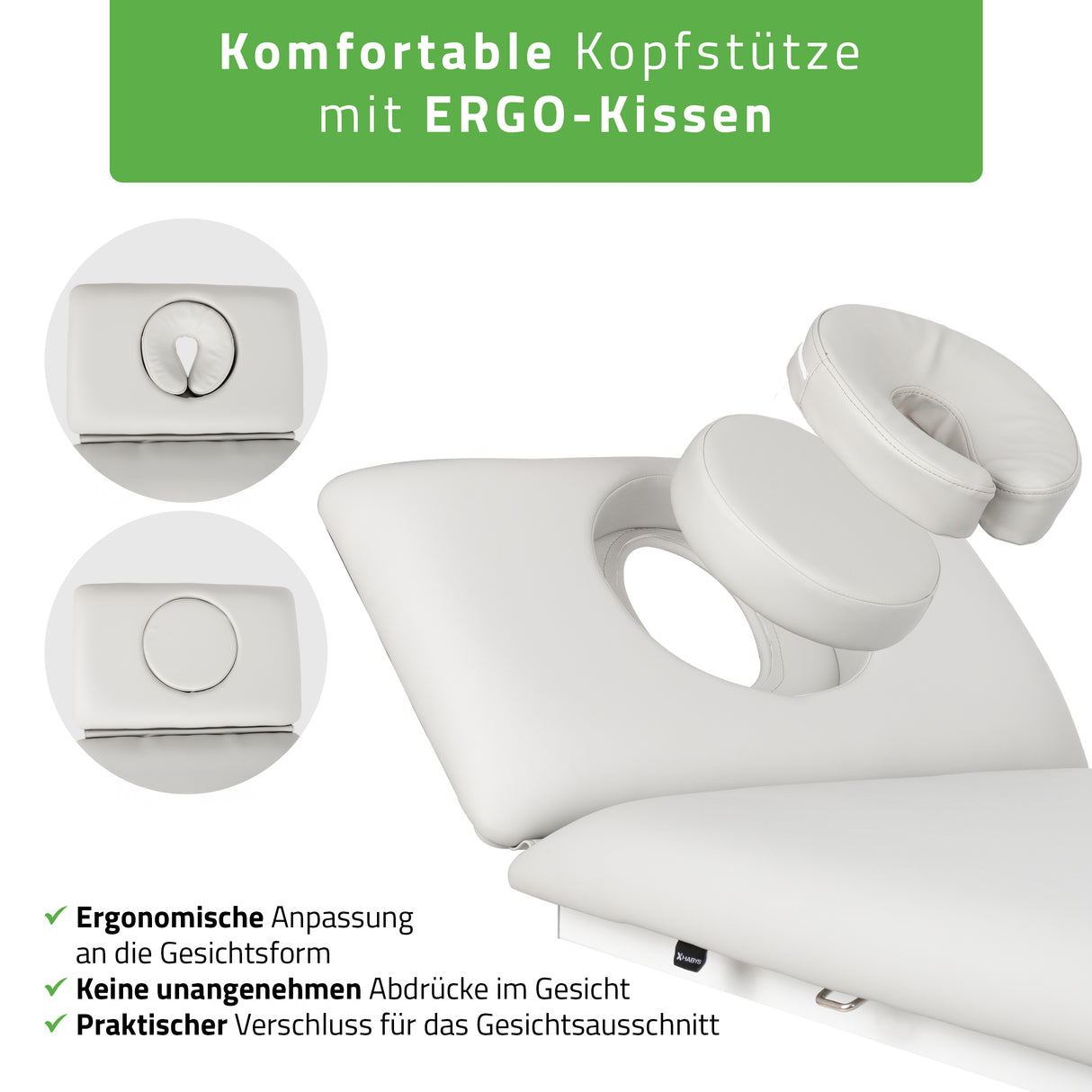 Massageliege Elektrisch Fortis 2 Ergo | 2-Segmente | Handfernbedienung Steuerrahmen | 3 Jahre Garantie