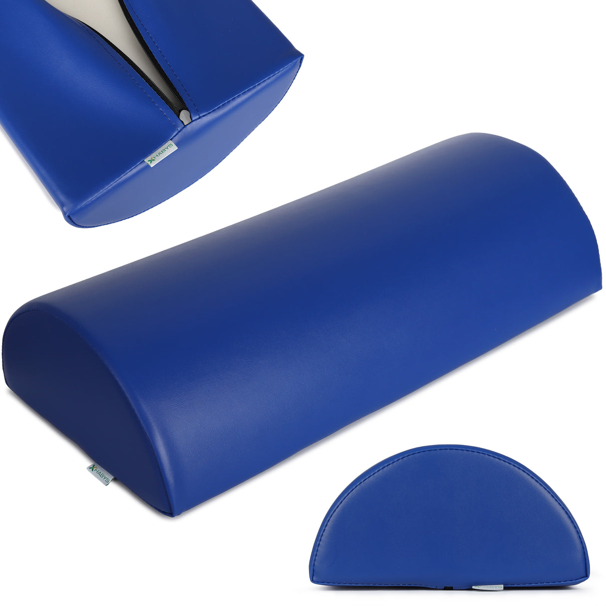 Halfronde Massagerol 60x30x15 | Onder de voeten of de knie | Vinyl Flex Bekleding