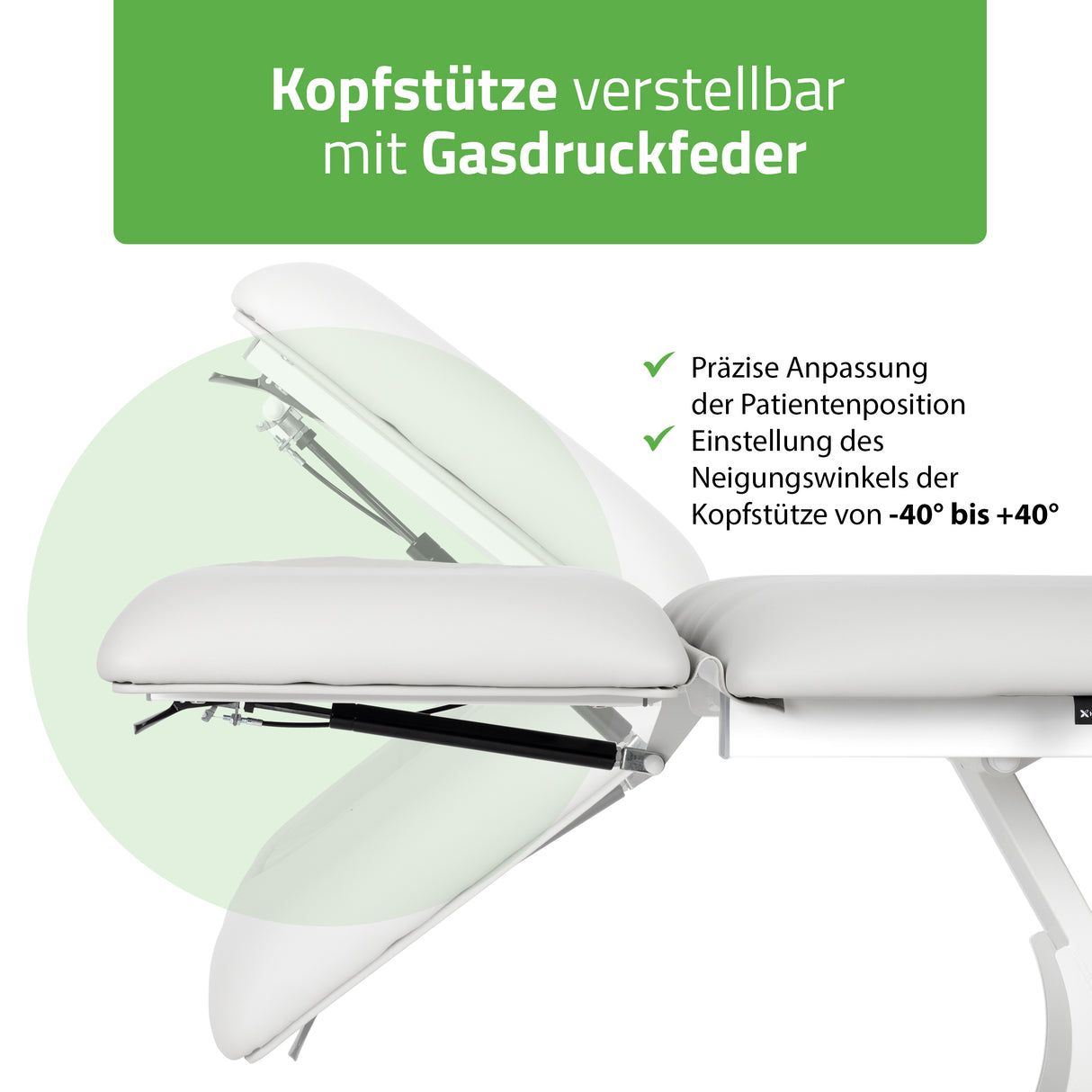 Massageliege Elektrisch Fortis 2 Ergo | 2-Segmente | Handfernbedienung Steuerrahmen | 3 Jahre Garantie