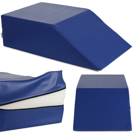 Lagerungskeil für die unteren Extremitäten während der Bauchmassage | 70/40x40x20 | Polsterung Vinyl Flex