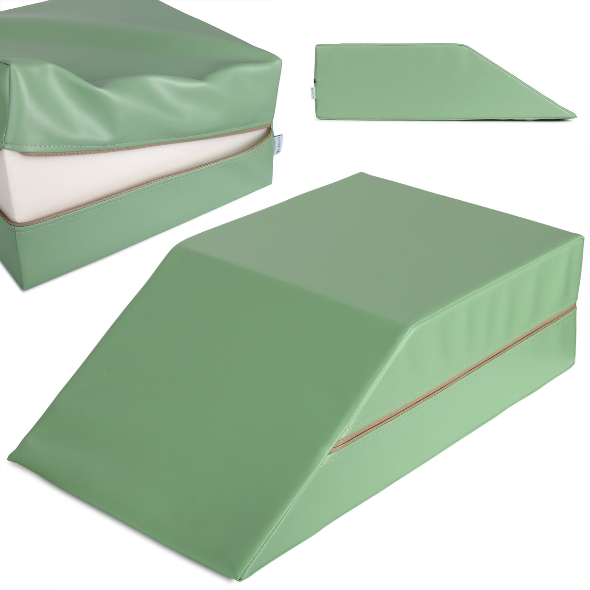 Lagerungskeil für die unteren Extremitäten während der Bauchmassage | 70/40x40x20 | Polsterung Vinyl Flex