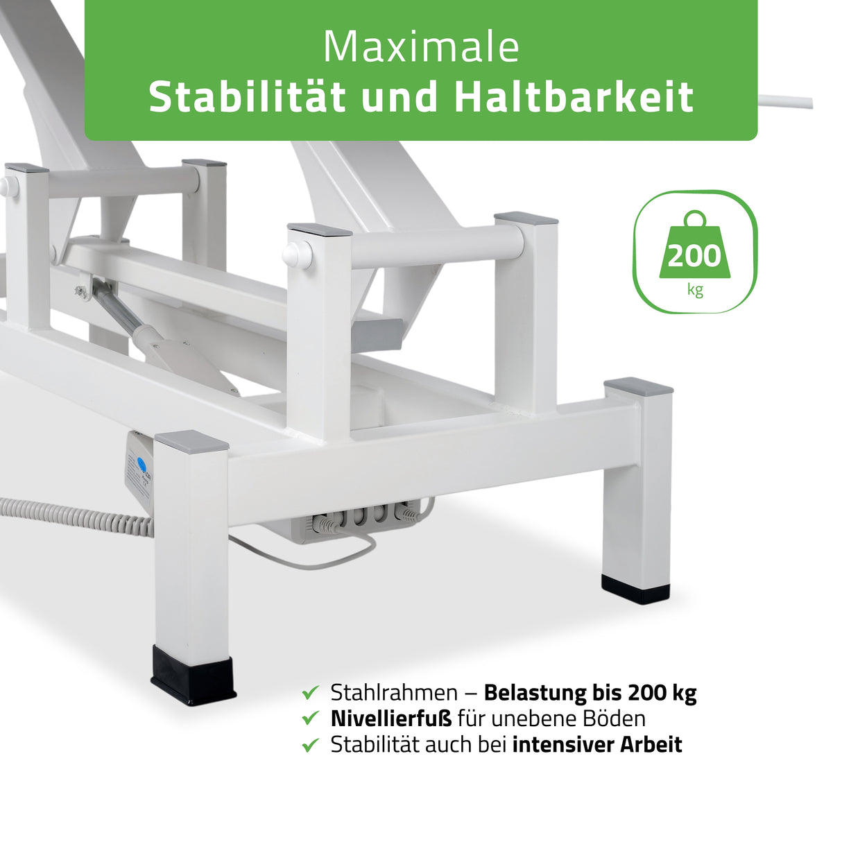 Massageliege Elektrisch Fortis 2 | 2-Segmente | Handfernbedienung | 3 Jahre Garantie