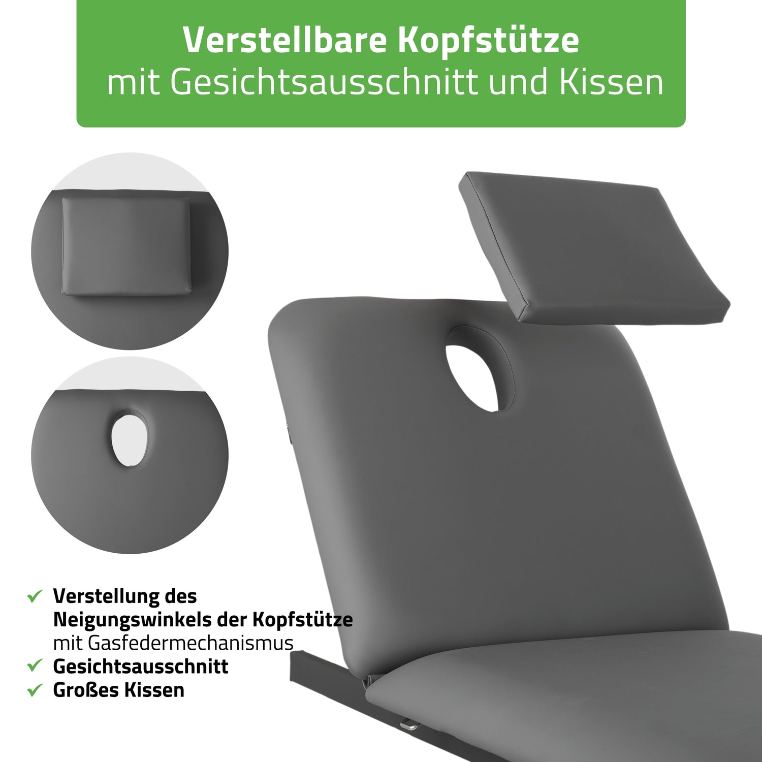 Massageliege Elektrisch Fortis 2 | 2-Segmente | Handfernbedienung Steuerrahmen | 3 Jahre Garantie