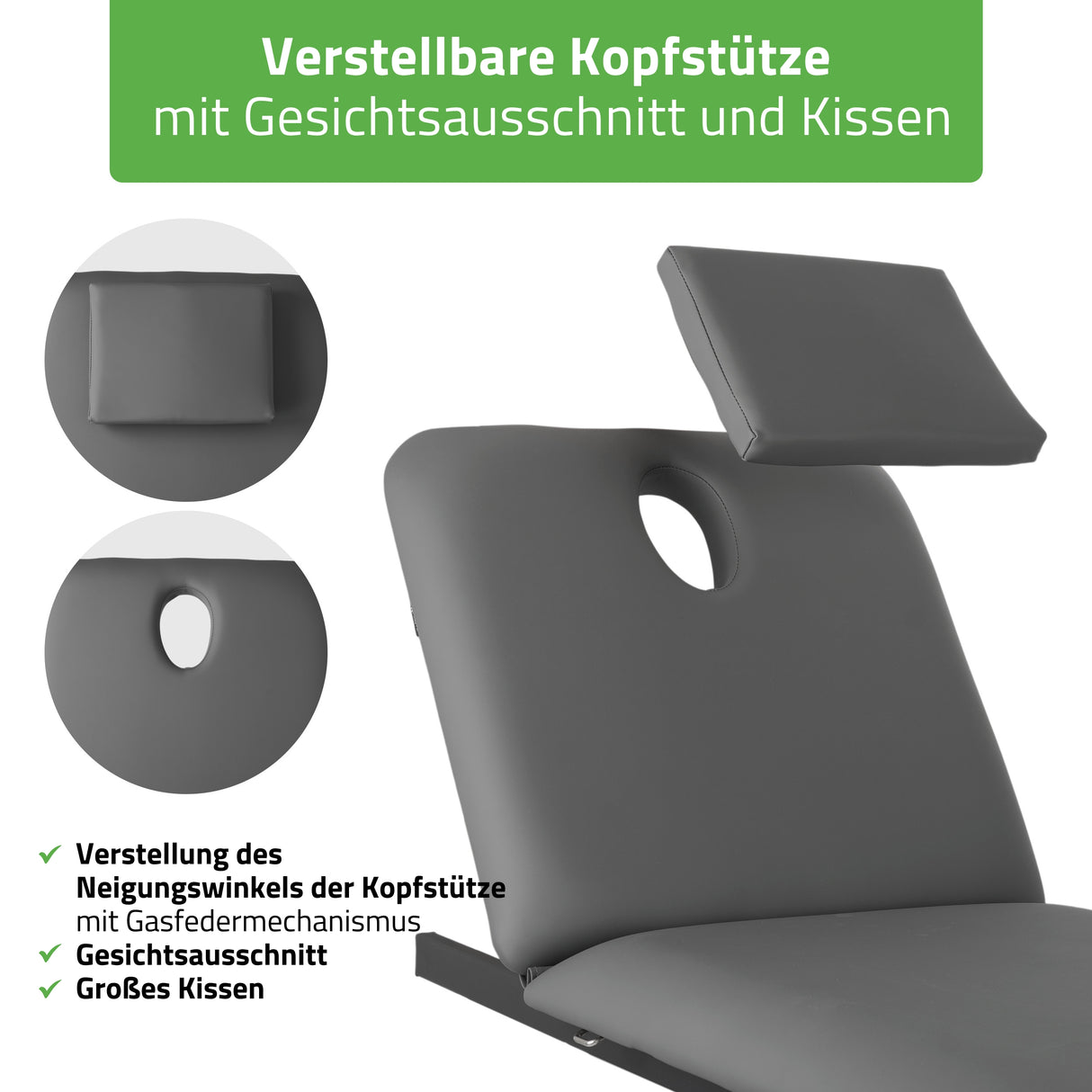Massageliege Elektrisch Fortis 2 | 2-Segmente | Handfernbedienung Steuerrahmen | 3 Jahre Garantie
