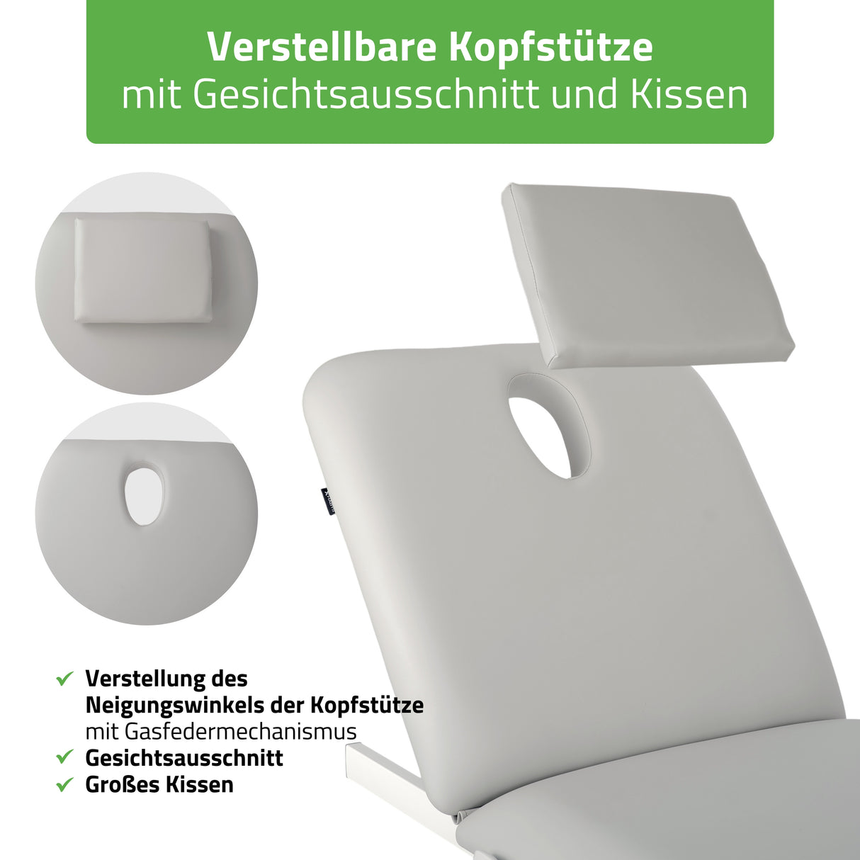 Massageliege Elektrisch Fortis 2 | 2-Segmente | Handfernbedienung Steuerrahmen | 3 Jahre Garantie