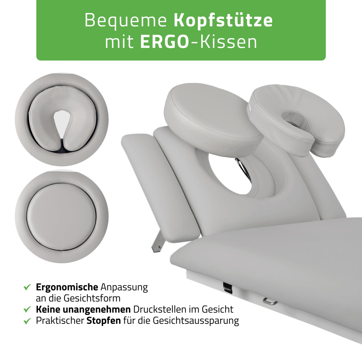 Massageliege Elektrisch Fortis 4 Ergo | 4-Segmente | Handfernbedienung | 3 Jahre Garantie