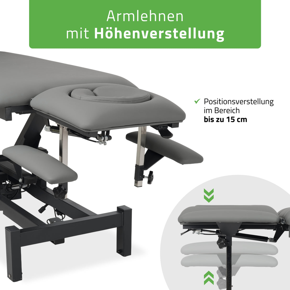 Massageliege Elektrisch Fortis 4 Ergo | 4-Segmente | Handfernbedienung | 3 Jahre Garantie