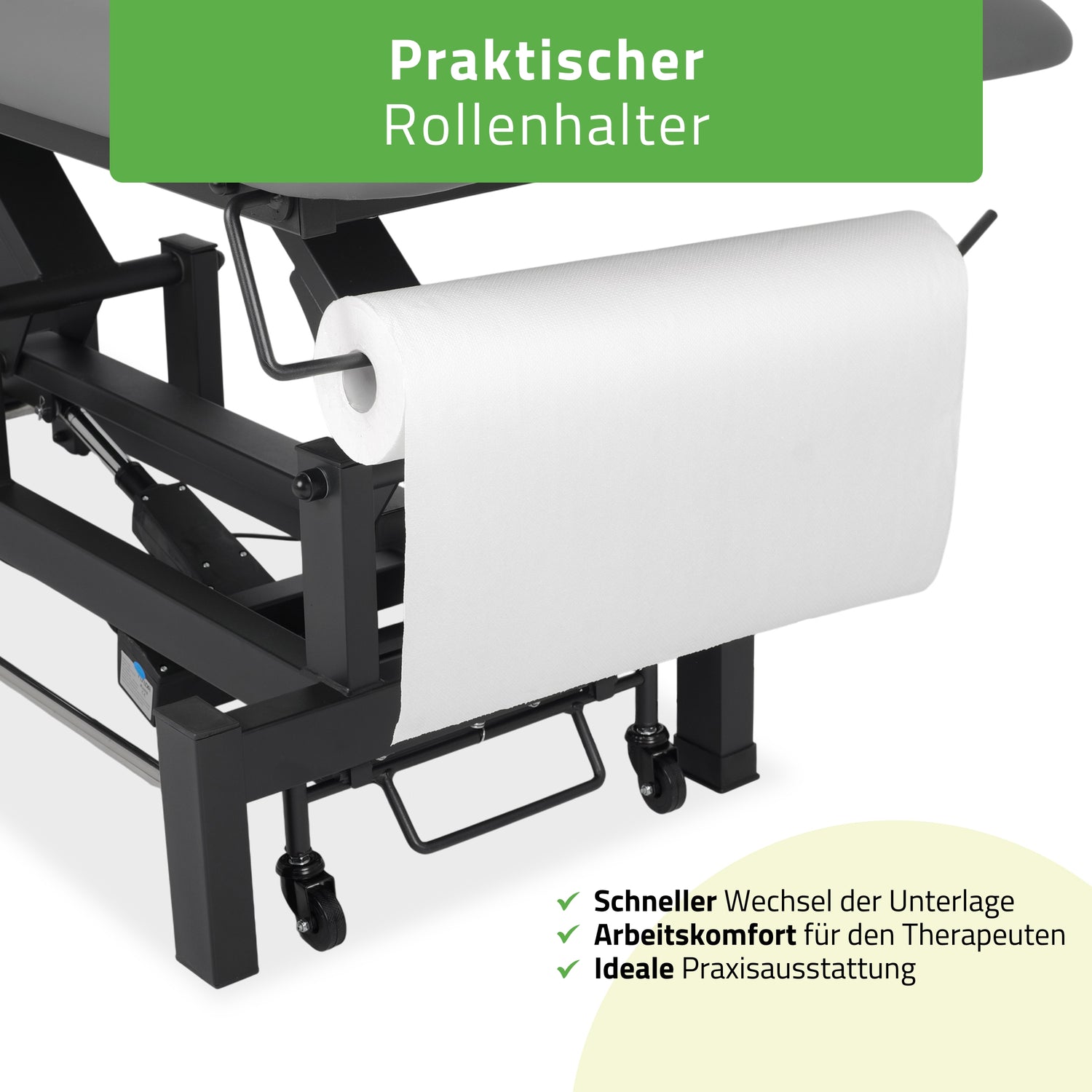 Massageliege Elektrisch Fortis 4 Ergo | 4-Segmente | Handfernbedienung Steuerrahmen | 3 Jahre Garantie