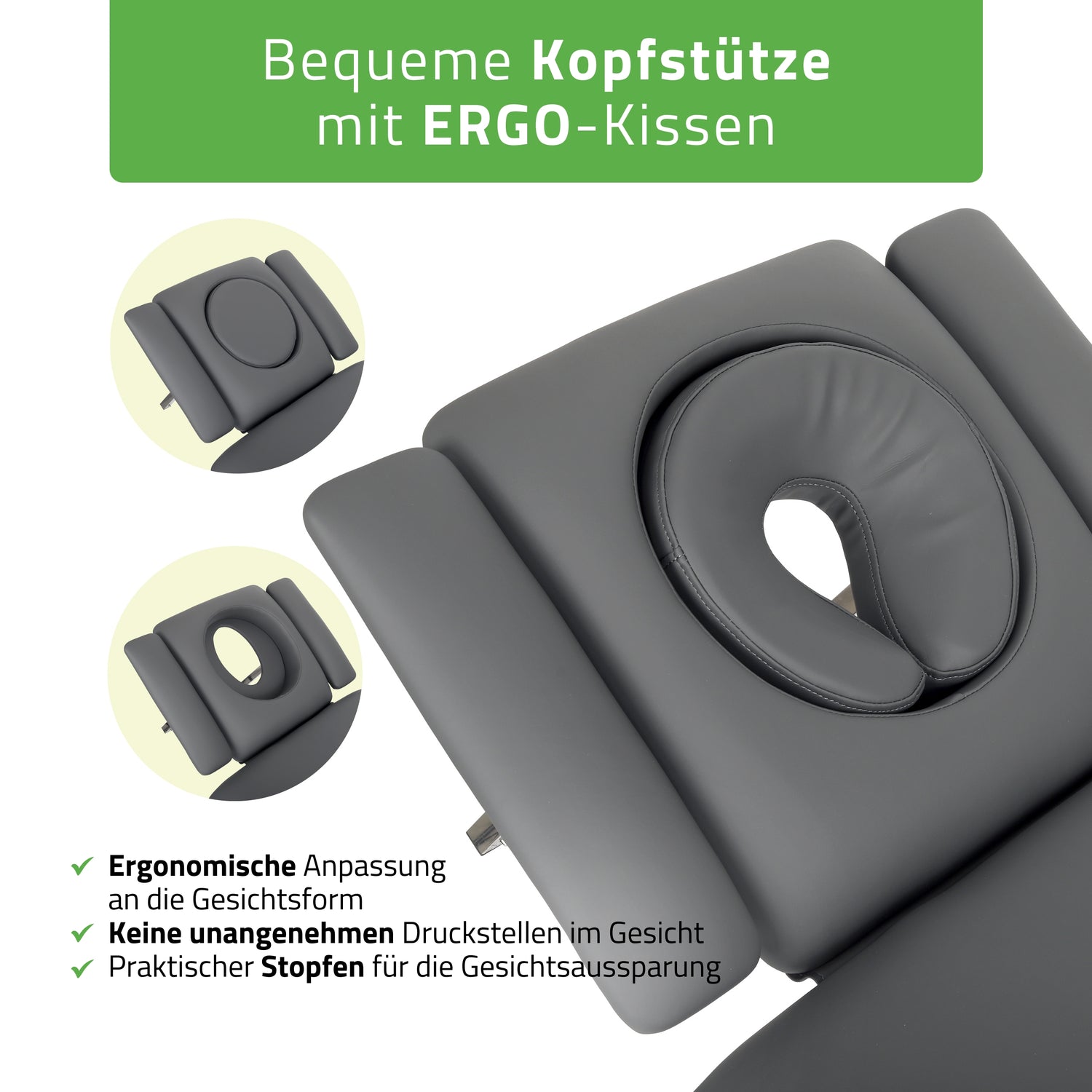 Massageliege Elektrisch Fortis 5 Ergo | 5-Segmente | Handfernbedienung Steuerrahmen | 3 Jahre Garantie