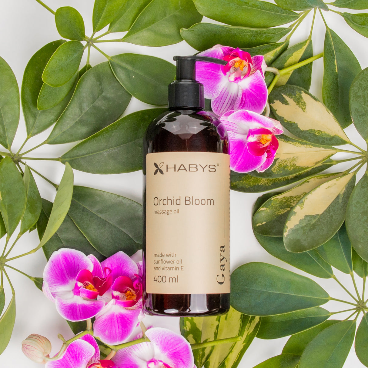 Massageolie Gaya Orchid Bloom, 400ml