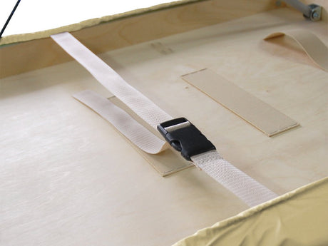 Ölresistenter PU-Bezug | mit Gummizug und drei Spanngummis | für Massageliegen | Beige