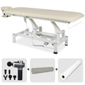 Elektrische behandeltafel set Fortis 1 + Massagepistool Dynamic Pro + Positioneringsrol 15x60 + Wegwerpvlies op rol
