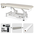 Elektrische behandeltafel set Fortis 1 + Massagepistool Dynamic Pro + Positioneringsrol 15x60 + Wegwerpvlies op rol
