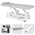 Elektrische behandeltafel set Fortis 2 + Massagepistool Dynamic Pro + Positioneringsrol 15x60 + Wegwerpvlies op rol