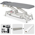 Elektrische behandeltafel set Proxima V4 Ergo + Massagepistool Dynamic Pro + Positioneringsrol 15x60 + Wegwerpvlies op rol
