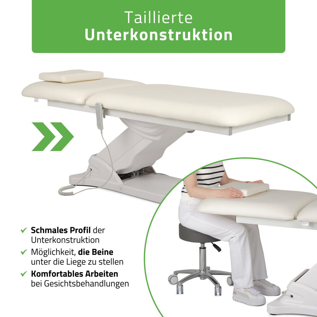 Kosmetikliege Elektrisch mit Heizung Camilla PRO 2
