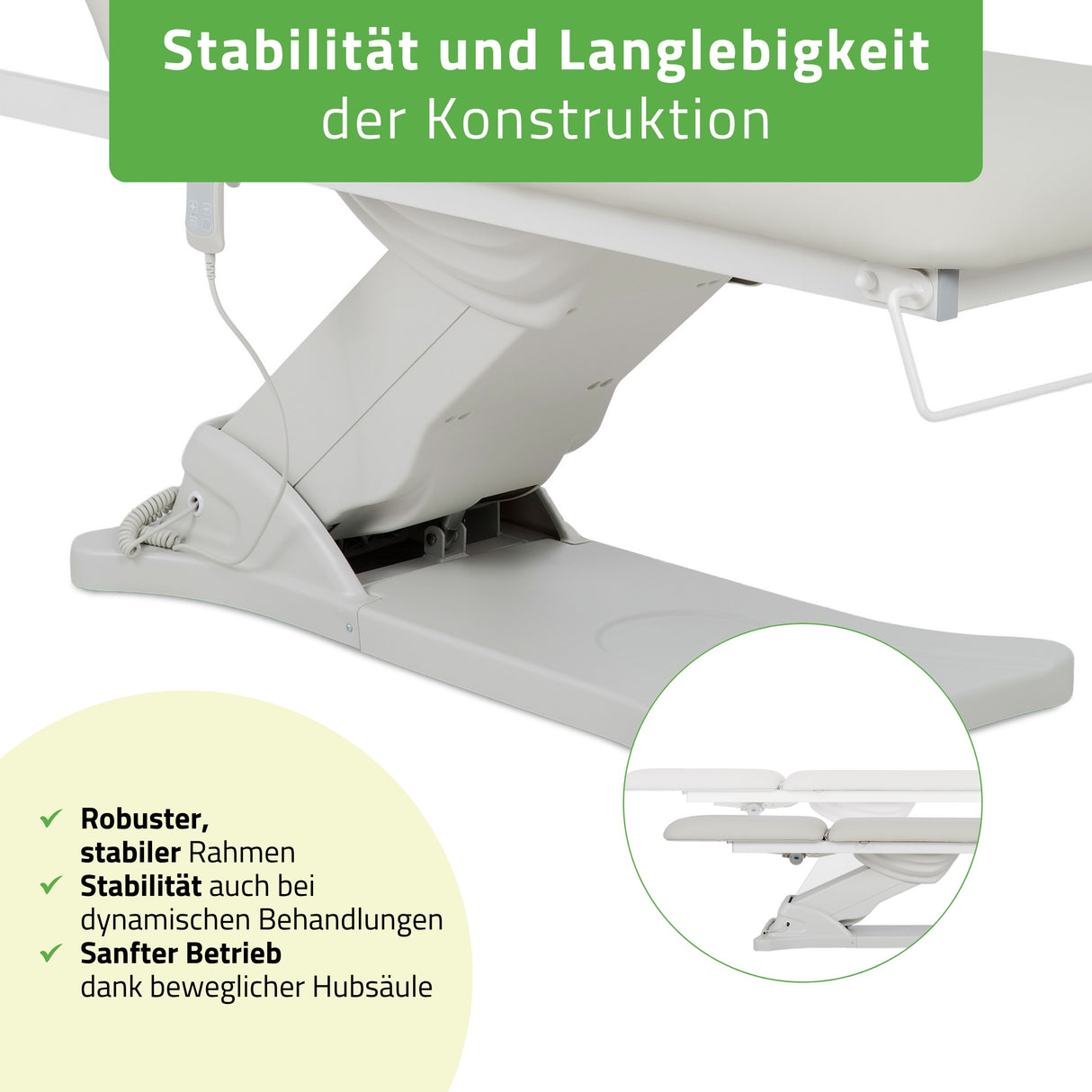 Kosmetikliege Elektrisch mit Heizung Camilla Ergo 2 | 3 Jahre Garantie