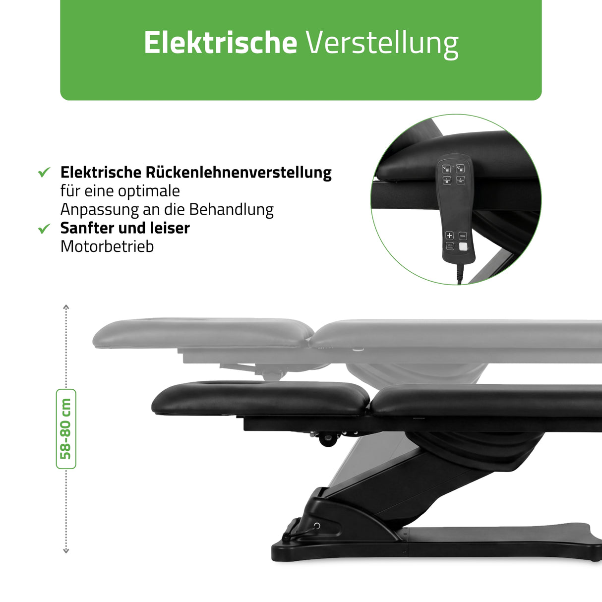Kosmetikliege Elektrisch mit Heizung Camilla Ergo 2 | 3 Jahre Garantie
