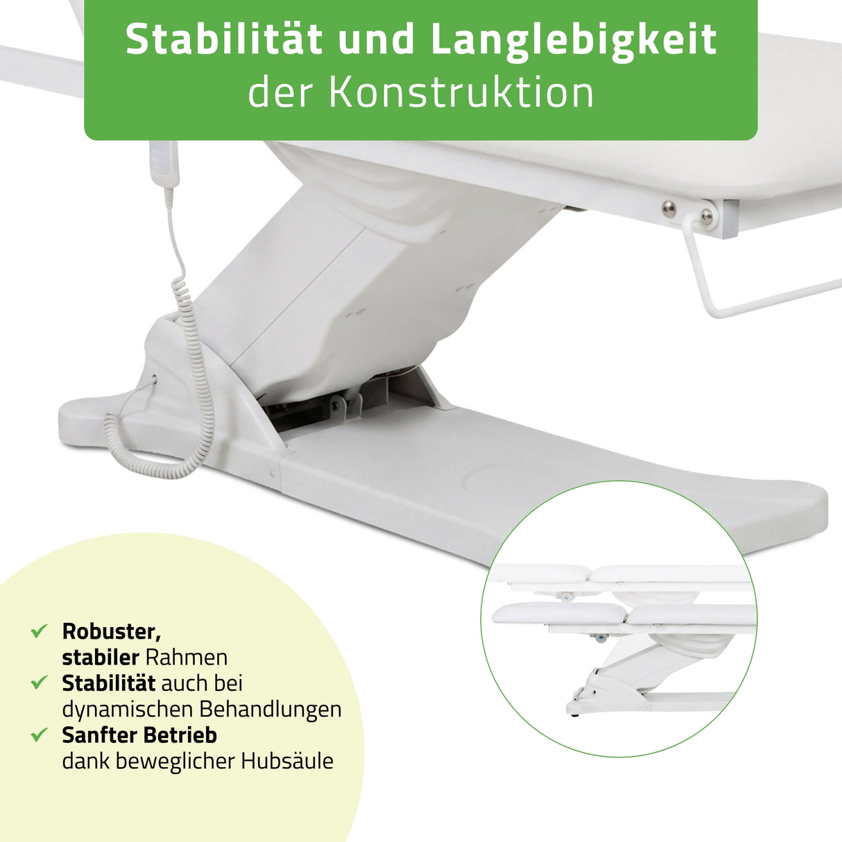 Kosmetikliege Elektrisch mit Heizung Camilla Ergo 2 | 3 Jahre Garantie