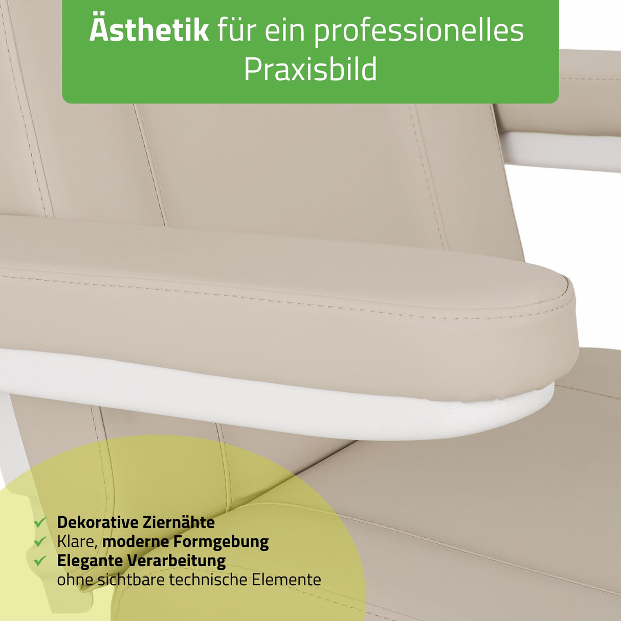 Kosmetikliege Elektrisch Tavia | Kosmetiksessel mit elektrischer Verstellung | Handfernbedienung | 3 Jahre Garantie