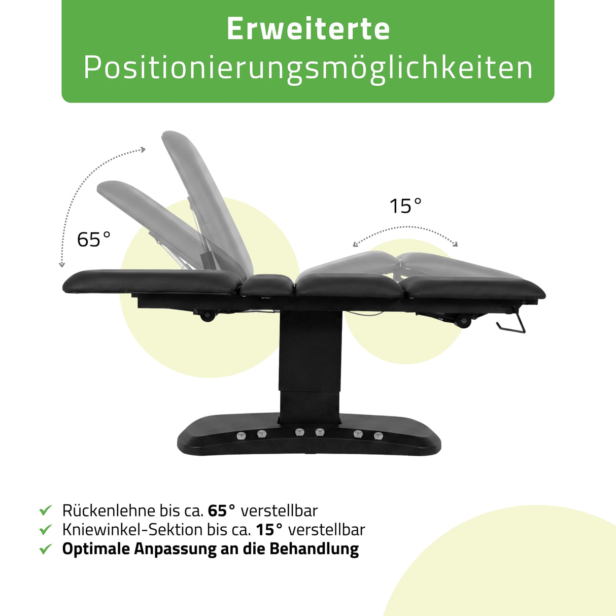 Kosmetikliege Elektrisch mit Heizung | Serenity Ergo 4 | für Massage und SPA Anwendungen | 3 Jahre Garantie