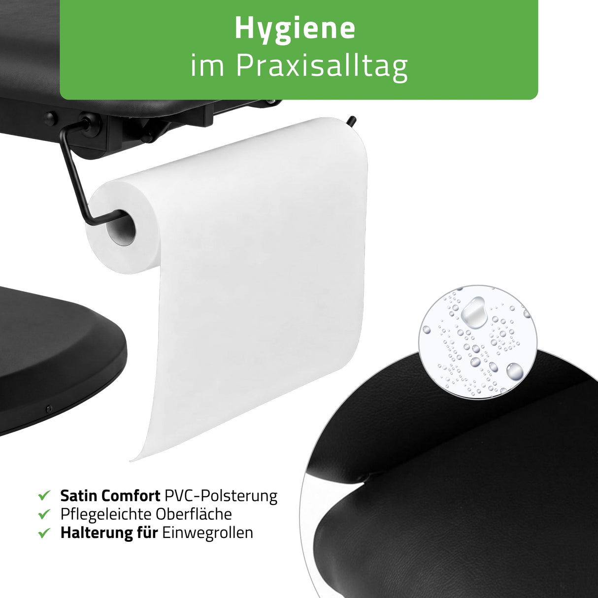 Kosmetikliege Elektrisch mit Heizung | Serenity Ergo 4 | für Massage und SPA Anwendungen | 3 Jahre Garantie