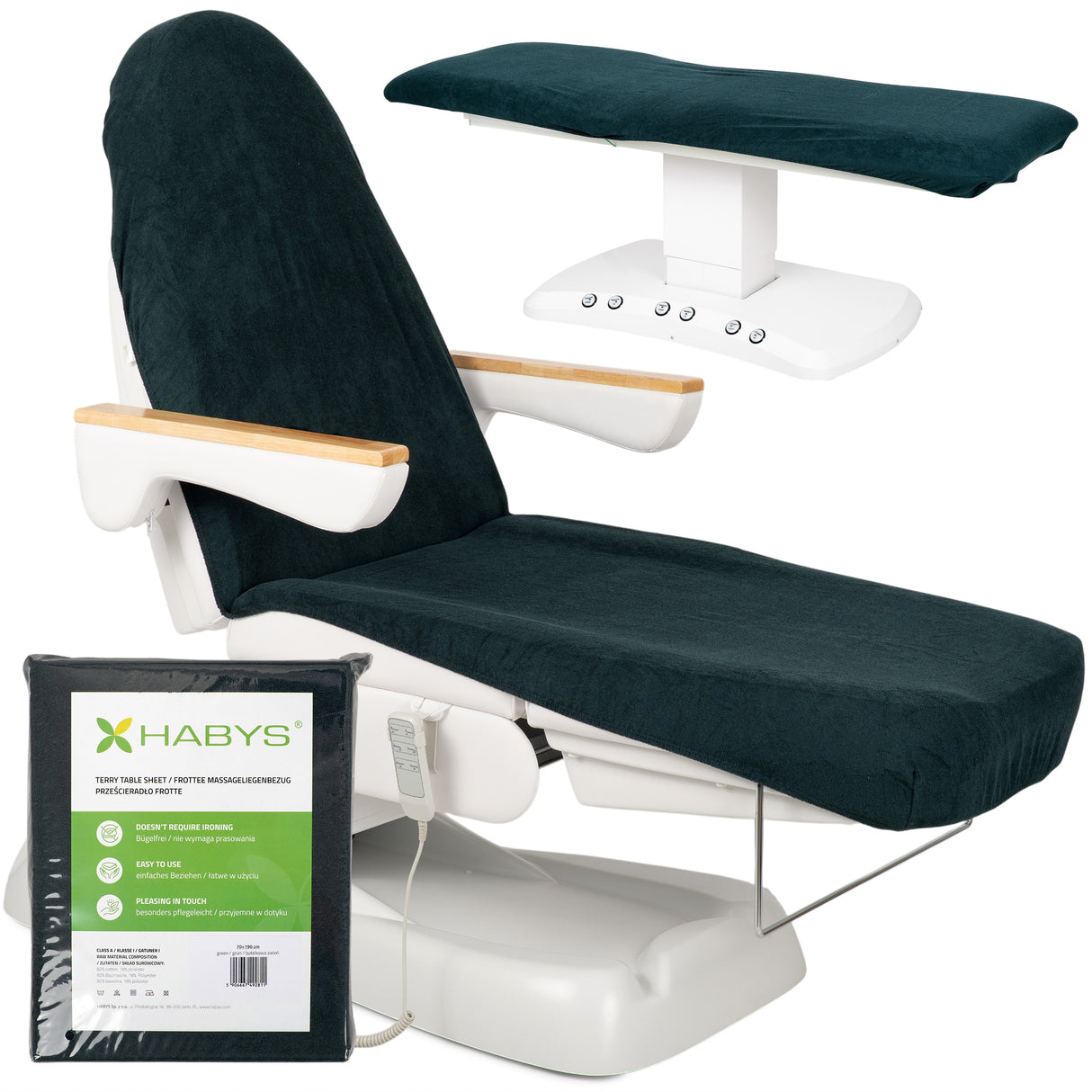 Frottee Bezug mit Gummizug und Schnüren für Kosmetikliege