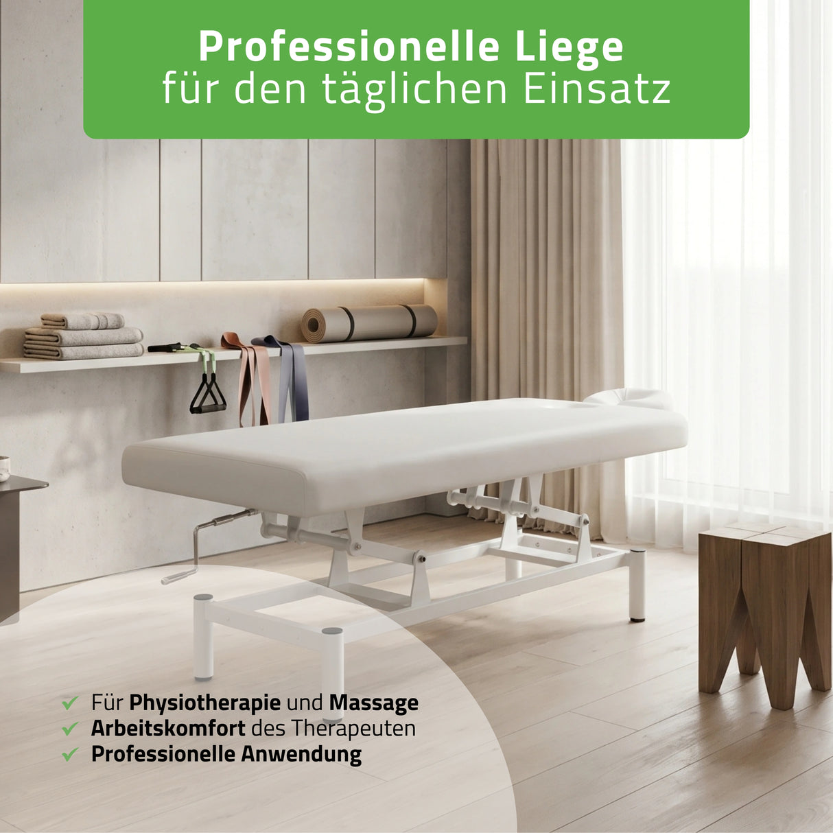 Stationäre Massageliege Vigo 1 | mit Kurbelverstellung