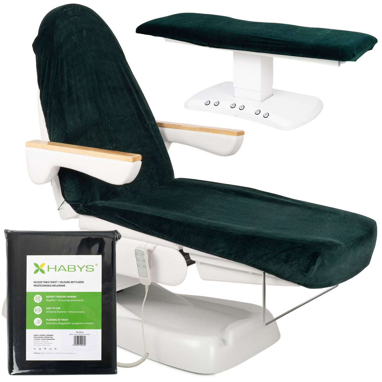 Velours Bezug mit Gummizug und Schnüren für Kosmetikliege