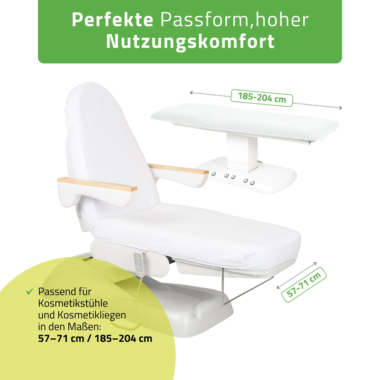 Velours Bezug mit Gummizug und Schnüren für Kosmetikliege