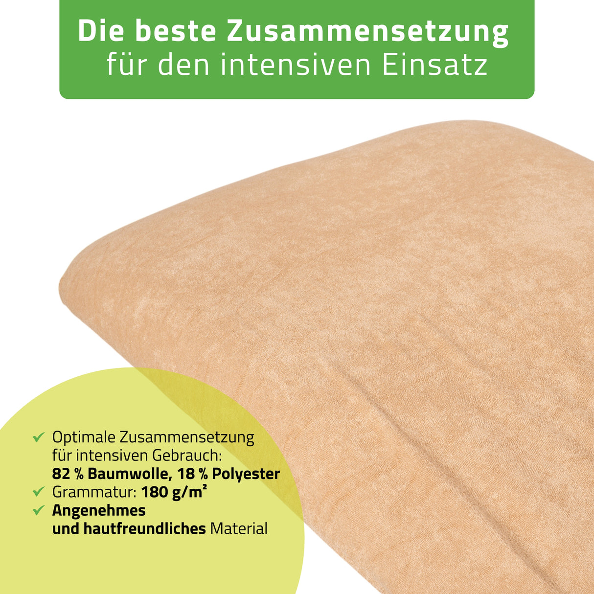 Frottee Bezug mit Gummizug und Schnüren für Kosmetikliege