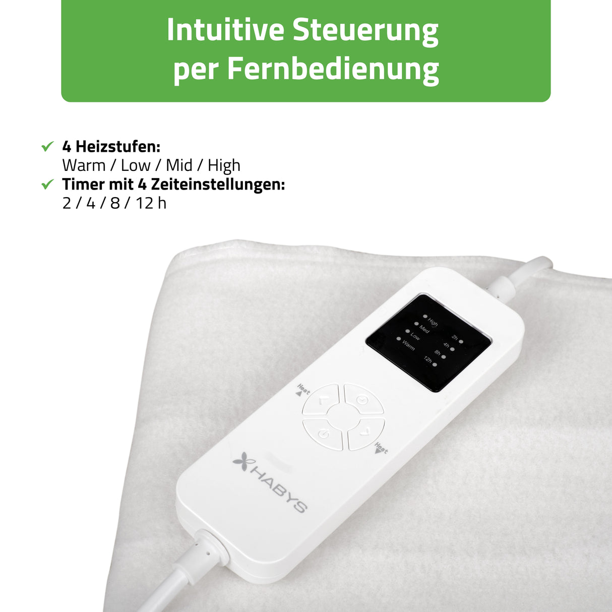 Elektrische Wärmematte für Massageliegen 75 × 180 cm| Wärmeunterbett Heizdecke