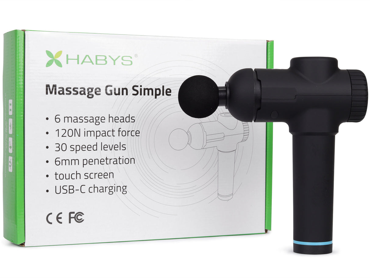 Habys Massagepistool Simple | Massage Gun, Vibratie-massageapparaat