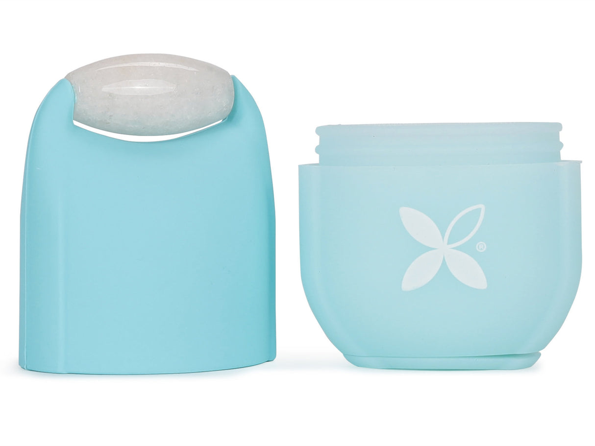 Eis-Gesichtsmassagegerät mit Roller | Ice Roller blau