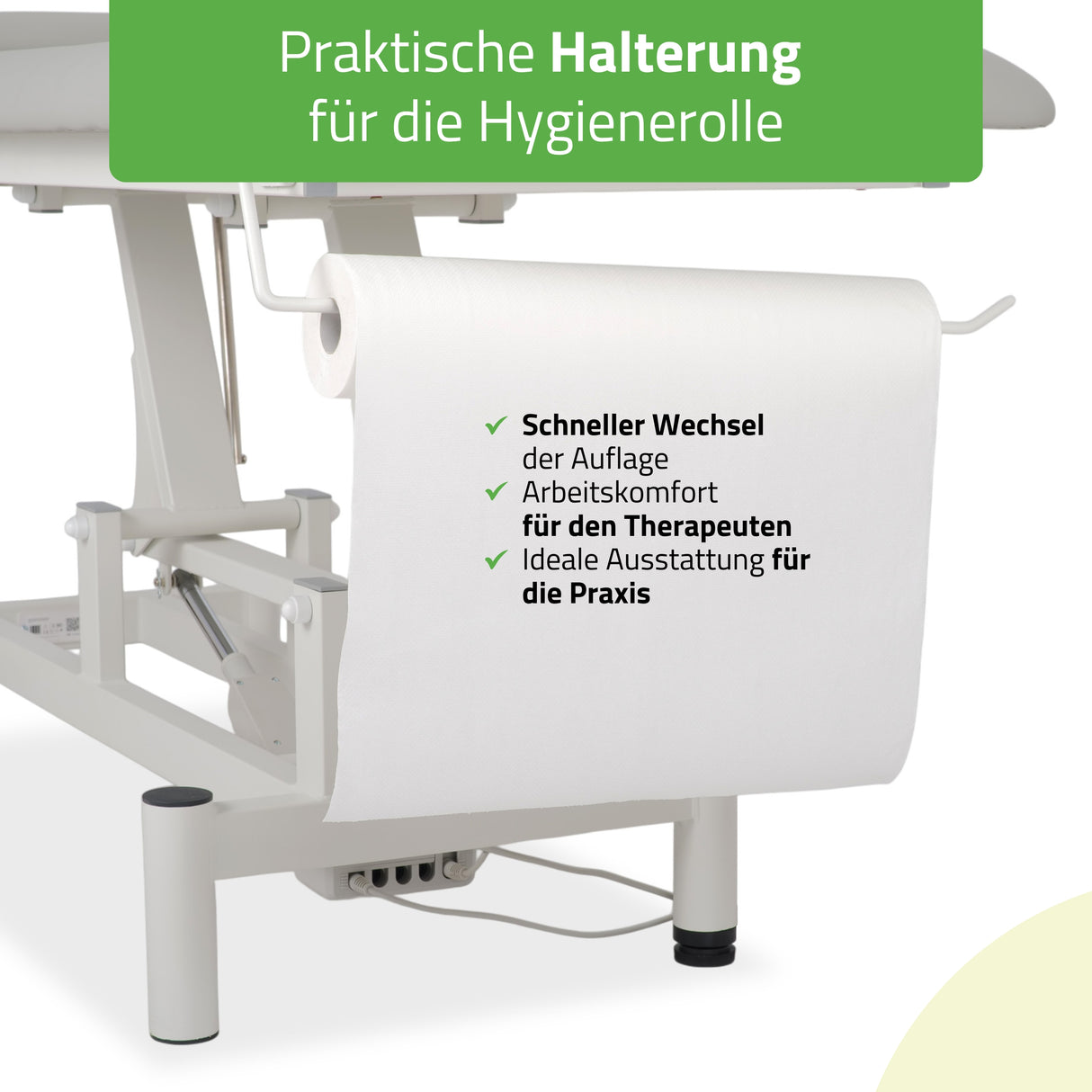 Massageliege Elektrisch Optima | 2-Segmente | Handfernbedienung