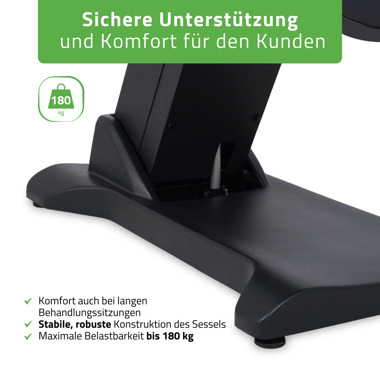 Kosmetikliege Elektrisch | Selia PRO 4 | Kosmetiksessel mit elektrischer Verstellung | Handfernbedienung | 3 Jahre Garantie
