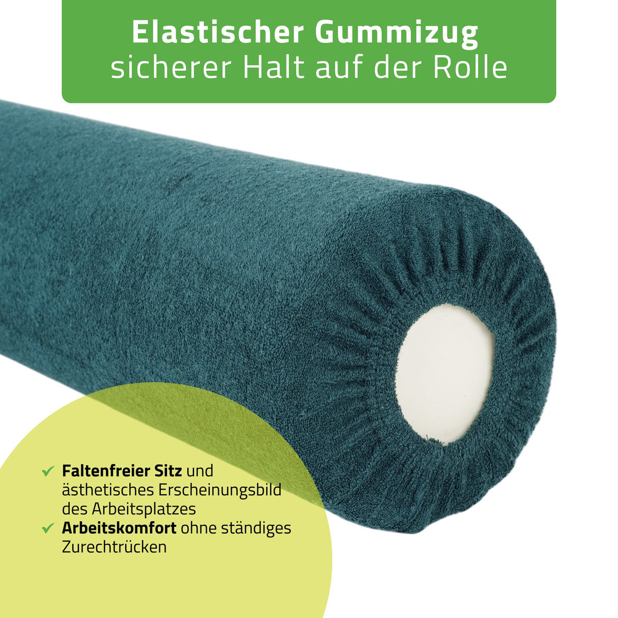 Frottee Bezug für Lagerungsrolle | 15x60 cm