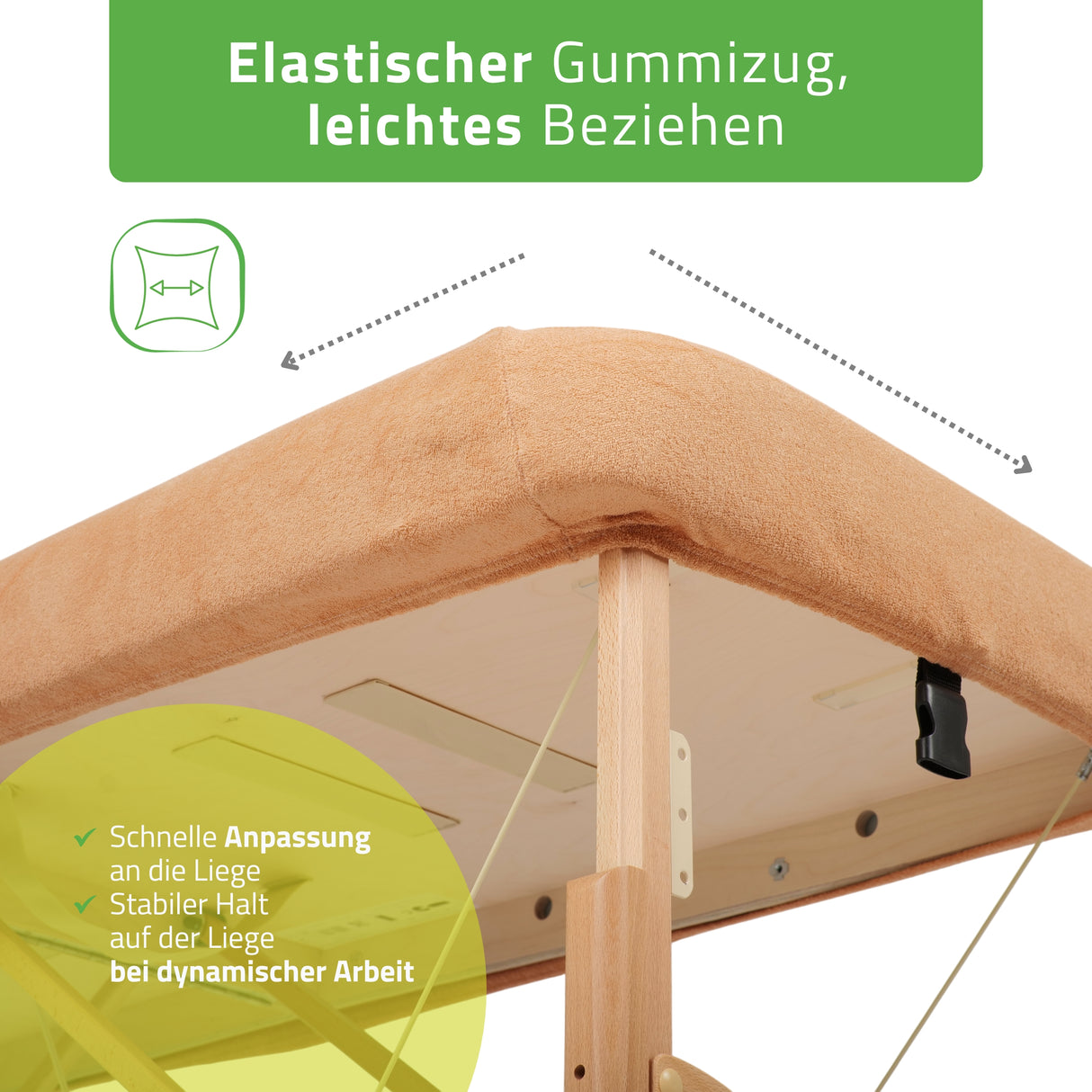 Frottee Bezug für klappbare Massageliegen | 1-teilig | 60-65/180-185 cm