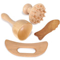 Holz-Massagewerkzeug-Set | 4-teilig