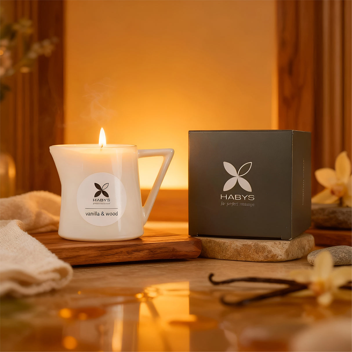 Massagekerze Vanilla & Wood | 110 ml