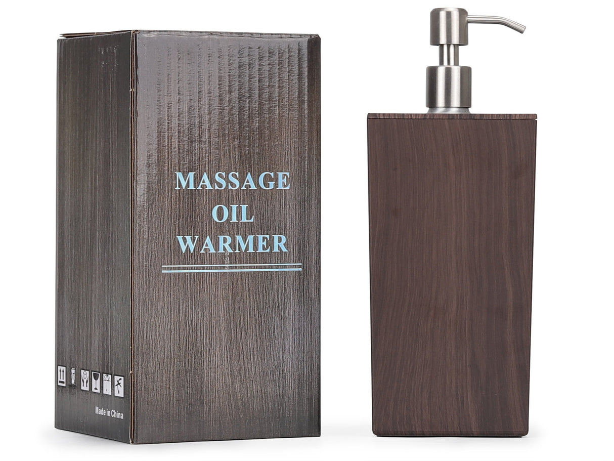 Massageolie Verwarmer met 300 ml Aluminiumfles | Donkerbruin