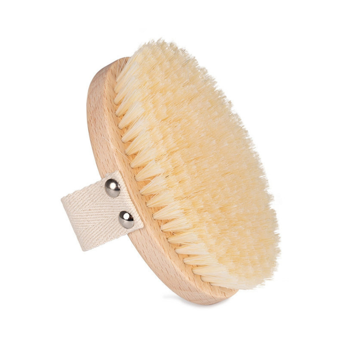 Massagebürste für die Trockenmassage | gebleichte Borsten | Trockenbürste weich