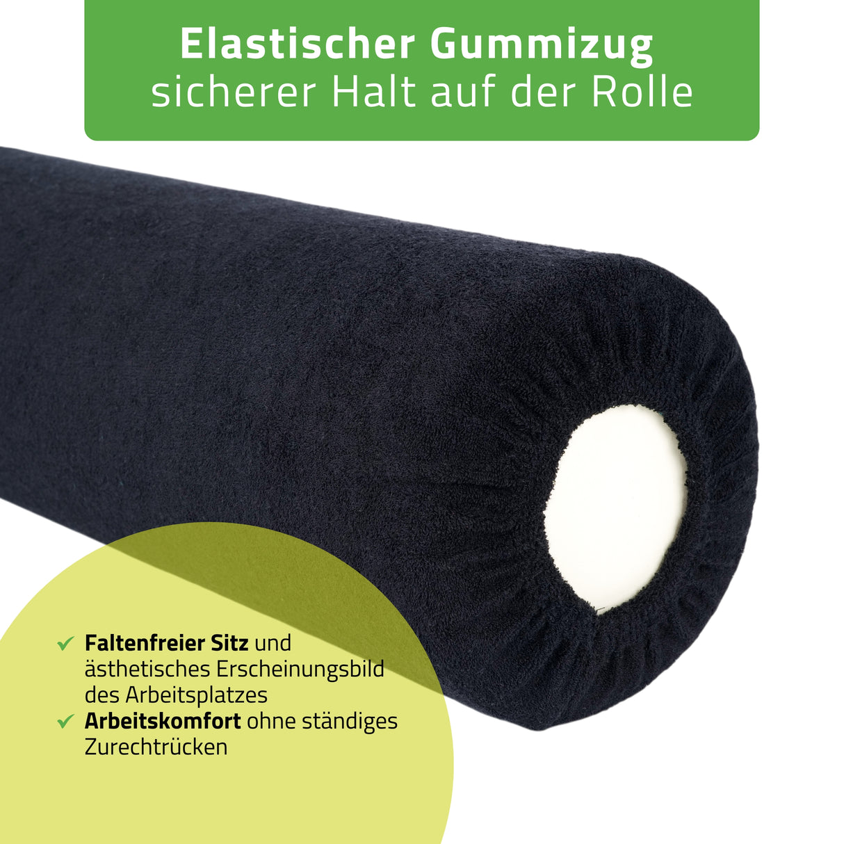 Frottee Bezug für Lagerungsrolle | 15x60 cm