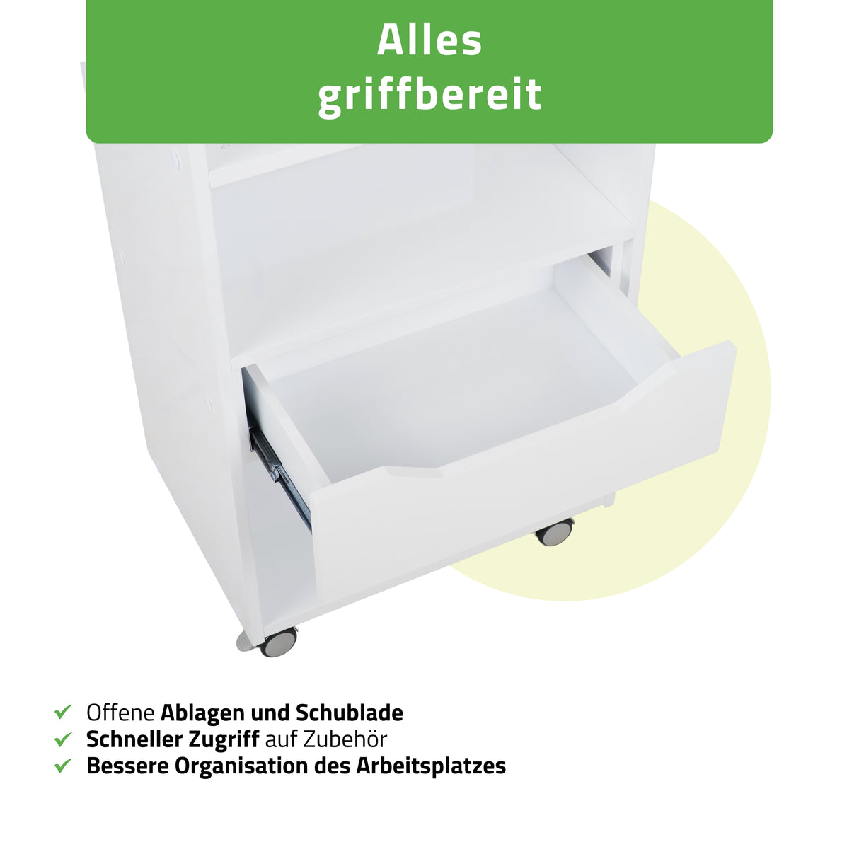 Habys Kosmetiktisch Ario | Weiß