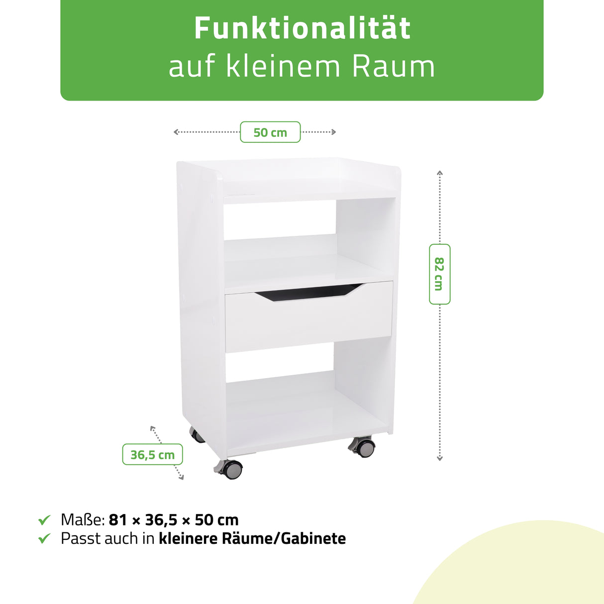 Habys Kosmetiktisch Ario | Weiß