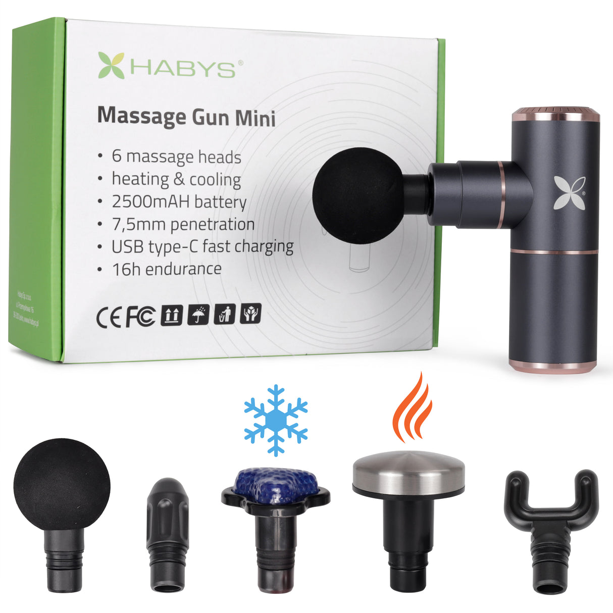 Massagepistool Mini Gun Habys