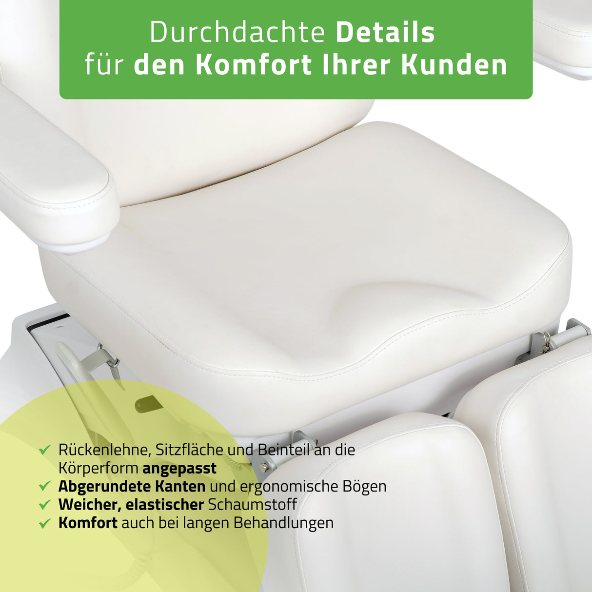 Kosmetikliege Elektrisch | Elara PRO 6P | Kosmetiksessel mit elektrischer Verstellung | Handfernbedienung | 2 - Motoren | 3 Jahre Garantie