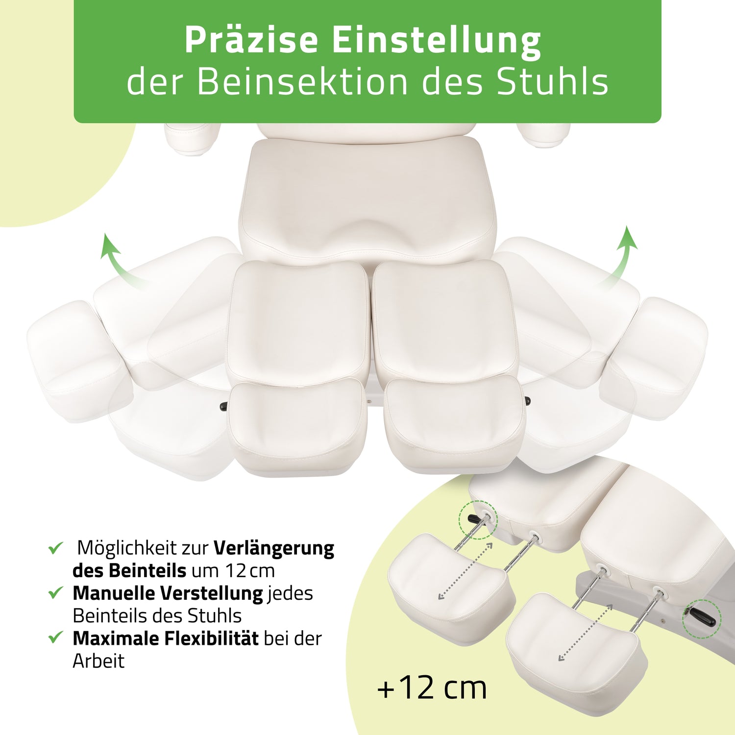 Kosmetikliege Elektrisch | Elara PRO 6P | Kosmetiksessel mit elektrischer Verstellung | Handfernbedienung | 2 - Motoren | 3 Jahre Garantie